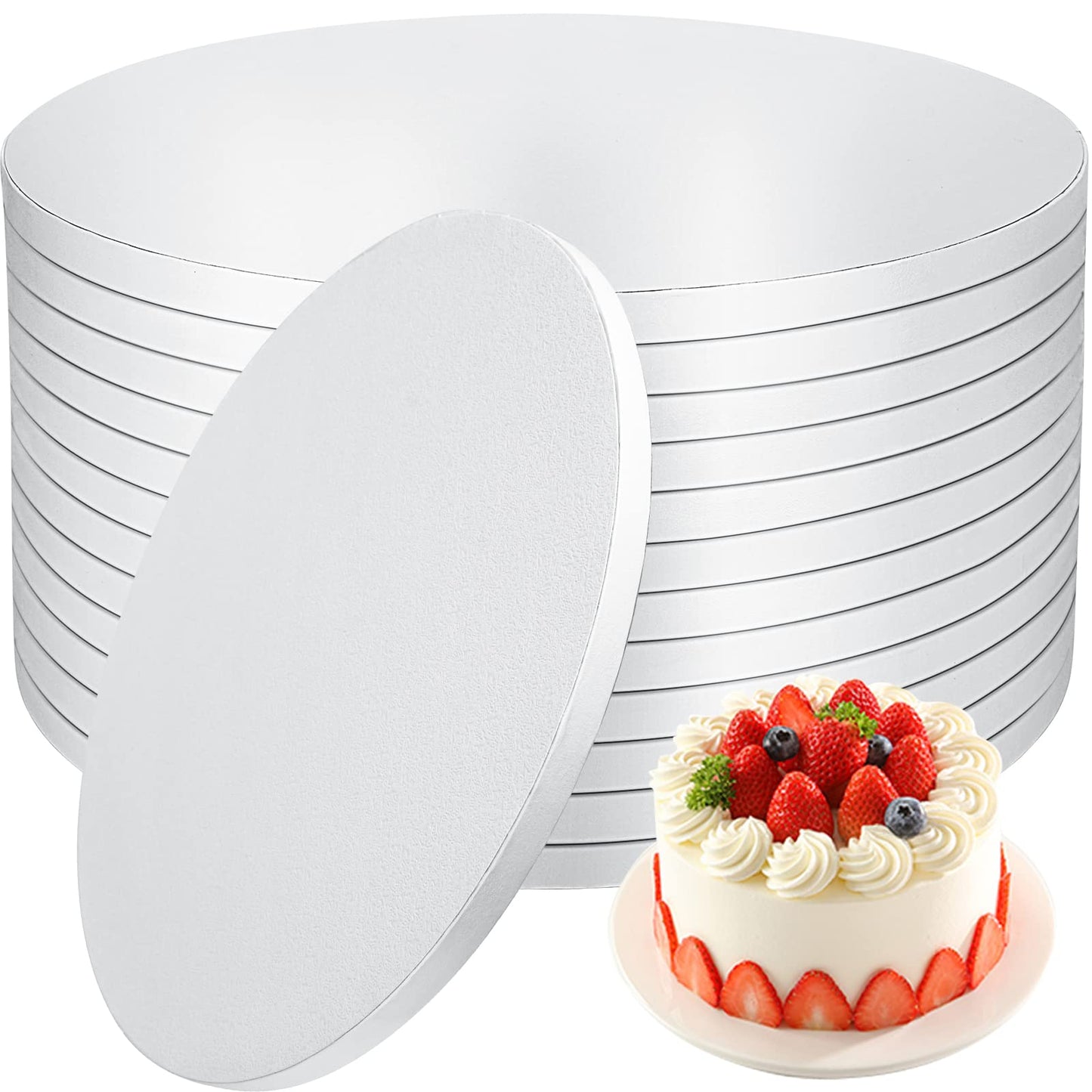 Cake Drum 1/2" - 12" White