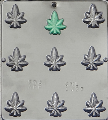 Clear Mold - Marijuana Leaf