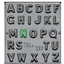 Clear Mold - Alphabet