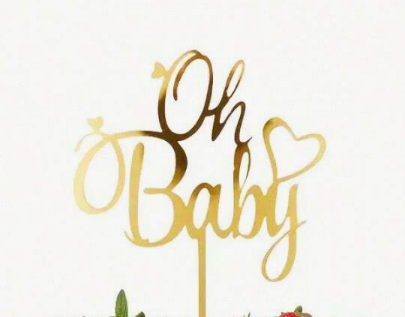 Oh baby 5" Cake Topper