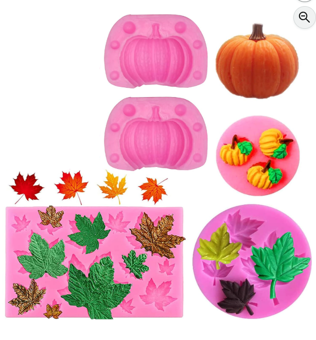 5 pc Fall Silicone Mold Set