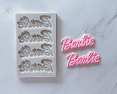 Barbie Word Silicone Mold