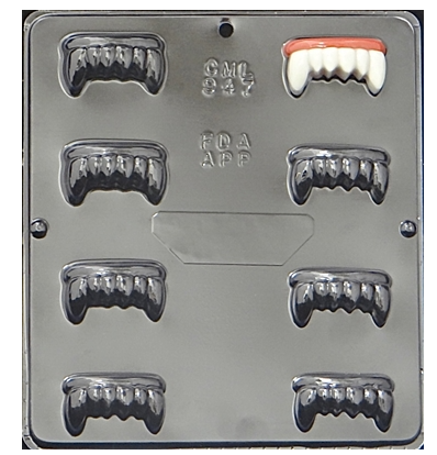 Dracula Teeth Clear Mold