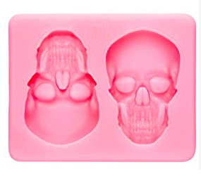 Skull Silicone Mold 2 cavity
