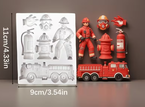 Firefighter Silicone Mold