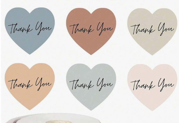 Thank You  Sticker 500pcs