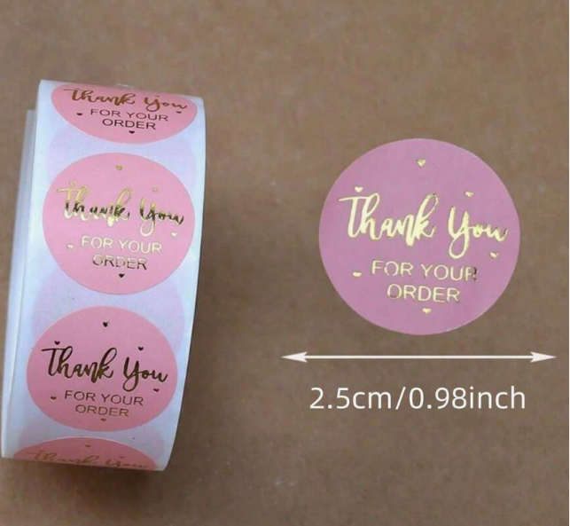 Thank You  Sticker 500pcs