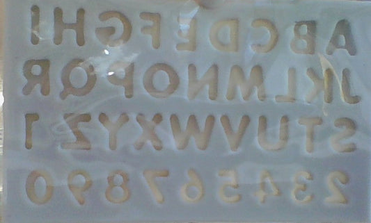 Letters / Numbers Mold 1/2inch